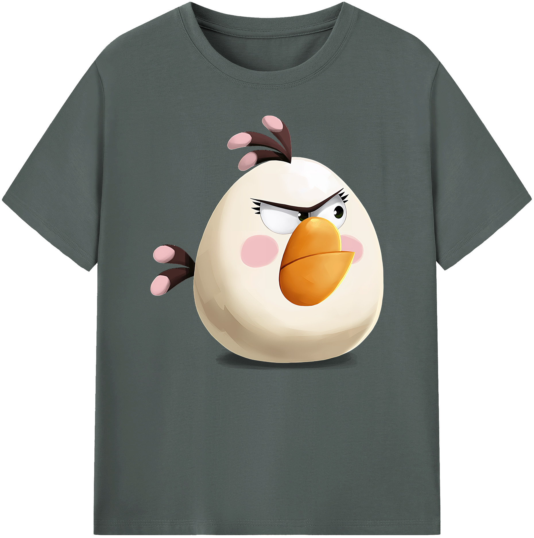 （画像用） Angry Birds アングリーバード 綿100％ メンズ半袖Tシャツ｜肌触りやわらか＆通気性